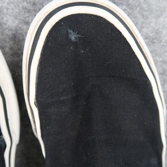 Vans Shoes Womens 9 Sneakers Classic Slip On Skate Canvas Black Casual Active - Picture 9 of 14